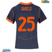 Inter Milan Manuel Akanji #25 Tredjedrakt Dame 2025-26 Kortermet